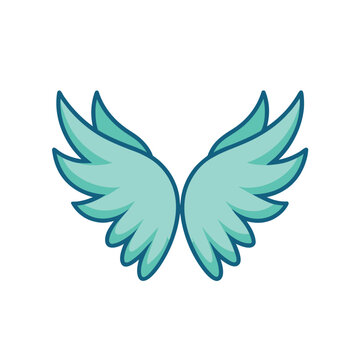 ngel wings in various styles and colors, showcasing intricate feather details.