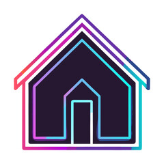 home icon on a white background
