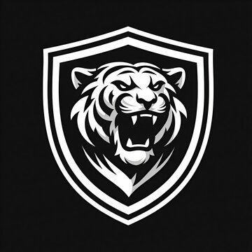 agry tiger head vector