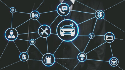 Car service and insurance provide vehicle maintenance, car insurance coverage claim app, and safety. Mobile car service and insurance, cost estimate, driver user gain confidence and protection. Spire