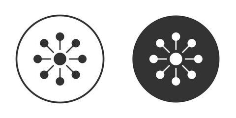 Fototapeta premium Variety icon vector silhouette in black. simple flat icon vector.