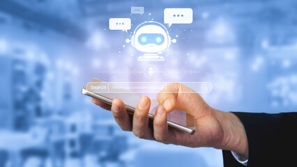 AI assistant with voice chat interface, combining smart chatbot, voice command, and AI-powered control search tools. Agentic AI assistant helps users search and chat naturally. Spline