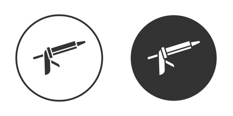 Fototapeta premium Sealants gun icon vector silhouette in black. simple flat icon vector.