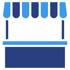 Market Stall  Icon Element For Design