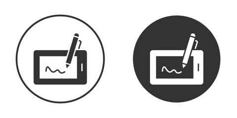 Electronic signature icon