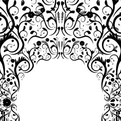 Ornamental background design vector art