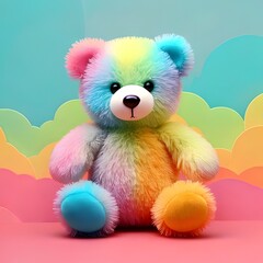 Fototapeta premium doll bear color image icon 
