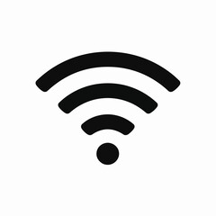 Vector illustration of a wifi symbol representing wireless internet connection and network access for digital communication