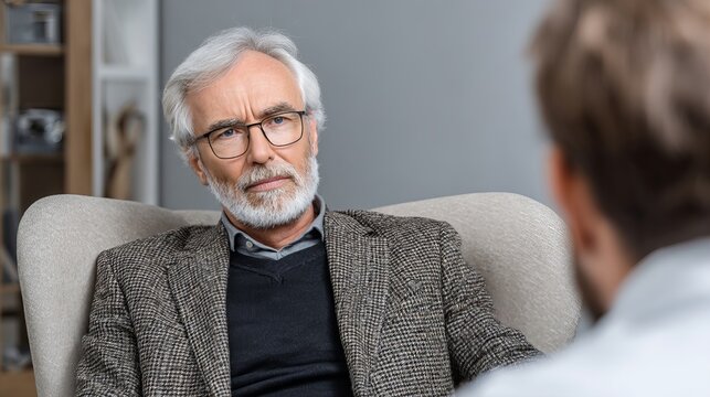 psychologist in session with his patient