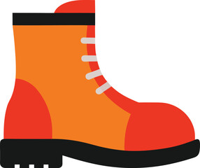 Work boot illustration on white background