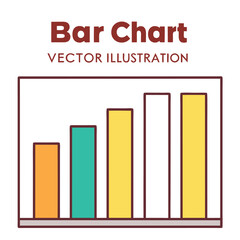 Growth chart vector illustration with a rising arrow depicting business and financial progress