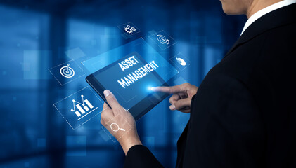 Asset management system showing investment planning, financial goal tracking, ROI analysis, and performance monitoring for efficient resource utilization Vouch