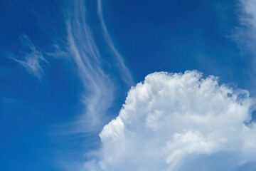 blue sky with clouds
