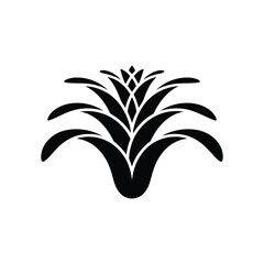 bromeliad vector silhouette