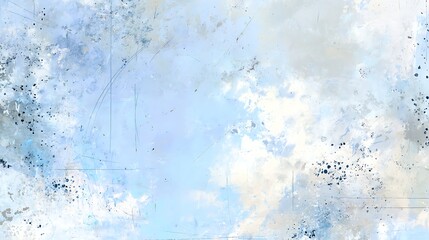 Obraz premium Abstract watercolor texture with soft blue and white hues