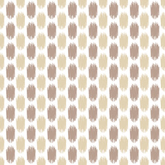 Seamless brown and beige dots brush strokes repeat pattern