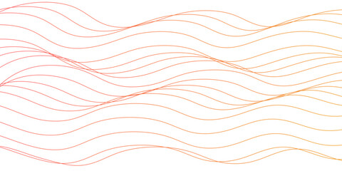 Multiple wavy line gradient flowing wave line pattern. Complex Interactions of Vector Lines and Curves Creating Abstract Waves. Digital future technology concept wave melody lines on white background.