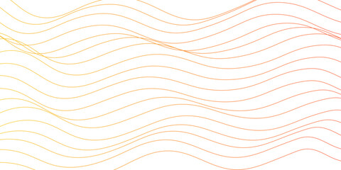 Multiple wavy line gradient flowing wave line pattern. Complex Interactions of Vector Lines and Curves Creating Abstract Waves. Digital future technology concept wave melody lines on white background.