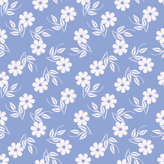 Fototapeta premium cute flower pattern image for fabric textile or wall decoration 