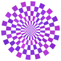 Abstract circle mirage technology.	