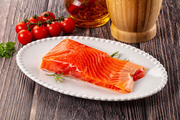 Gourmet salmon red fish fillet