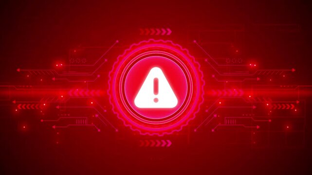 Glow Cyber security Warning data protection business technology privacy concept. Shield Keyhole digital data background. cyber data security information privacy idea.