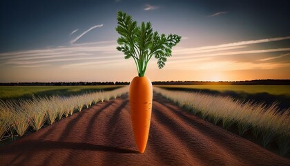 write a poem about a day in the life of a lonely carrot