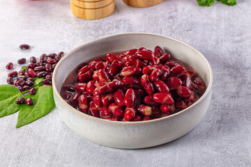 Tasty boiled red kidney beans