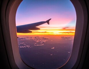 view from airplane window