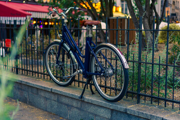 Obraz premium Vélo bleu