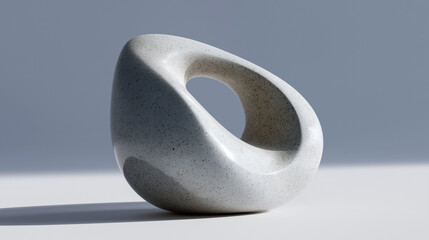 Stone sculpture of an abstract shape