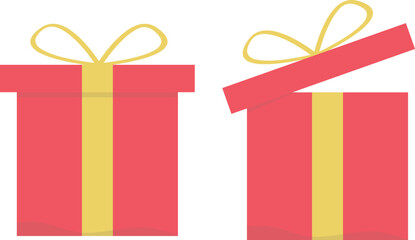 Gift box for the holiday. Abstract Gift Boxes christmas element Vector Design Icons Symbol Illustration