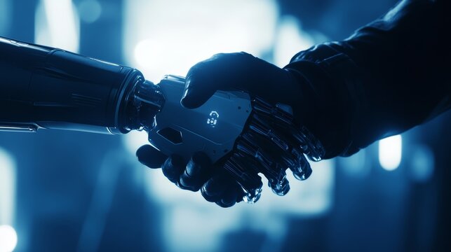 Human and Robot Handshake The Future of Collaboration
