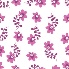 Allover Floral Print design with Beautiful Flower Bunches and attractive background.