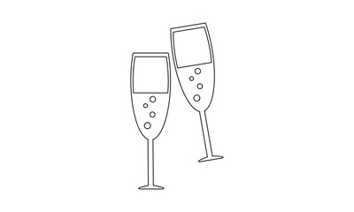 Drinks glass