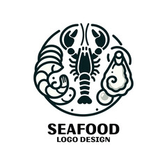 SeaFood Vector Logo Design