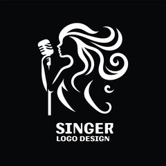 Singer Vector Logo Design