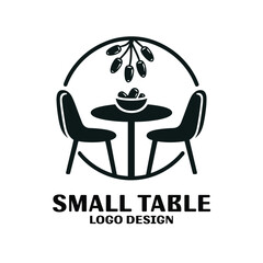 Small Table Vector Logo Design