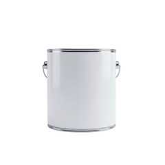 White paint can isolated on transparent background