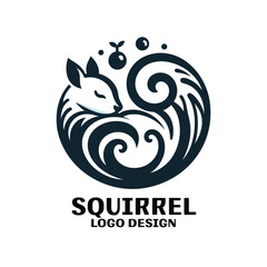 Squirrel Vector Logo Design