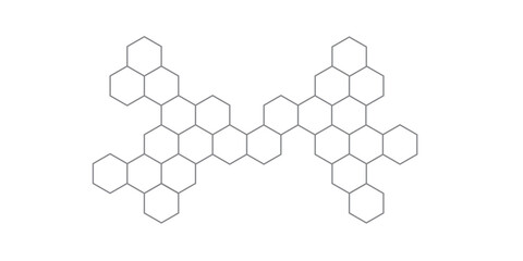 Abstract vector illustration of a geometric hexagonal honeycomb pattern