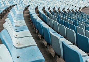 An authentic view of stadium seating