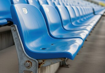 An authentic view of stadium seating