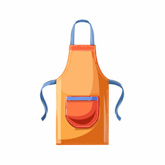 Cloth apron with front pocket
