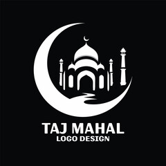 Taj Mahal Vector Logo Design