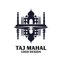 Taj Mahal Vector Logo Design