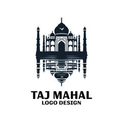 Taj Mahal Vector Logo Design
