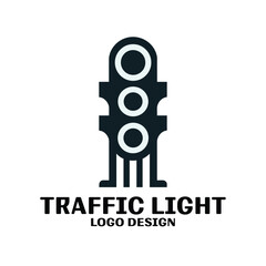 Traffic Light Vector Logo Design