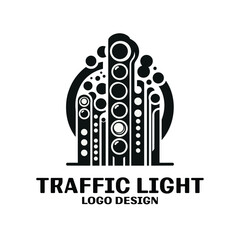 Traffic Light Vector Logo Design