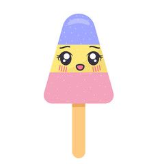 cute ice cream character. Vector illustration